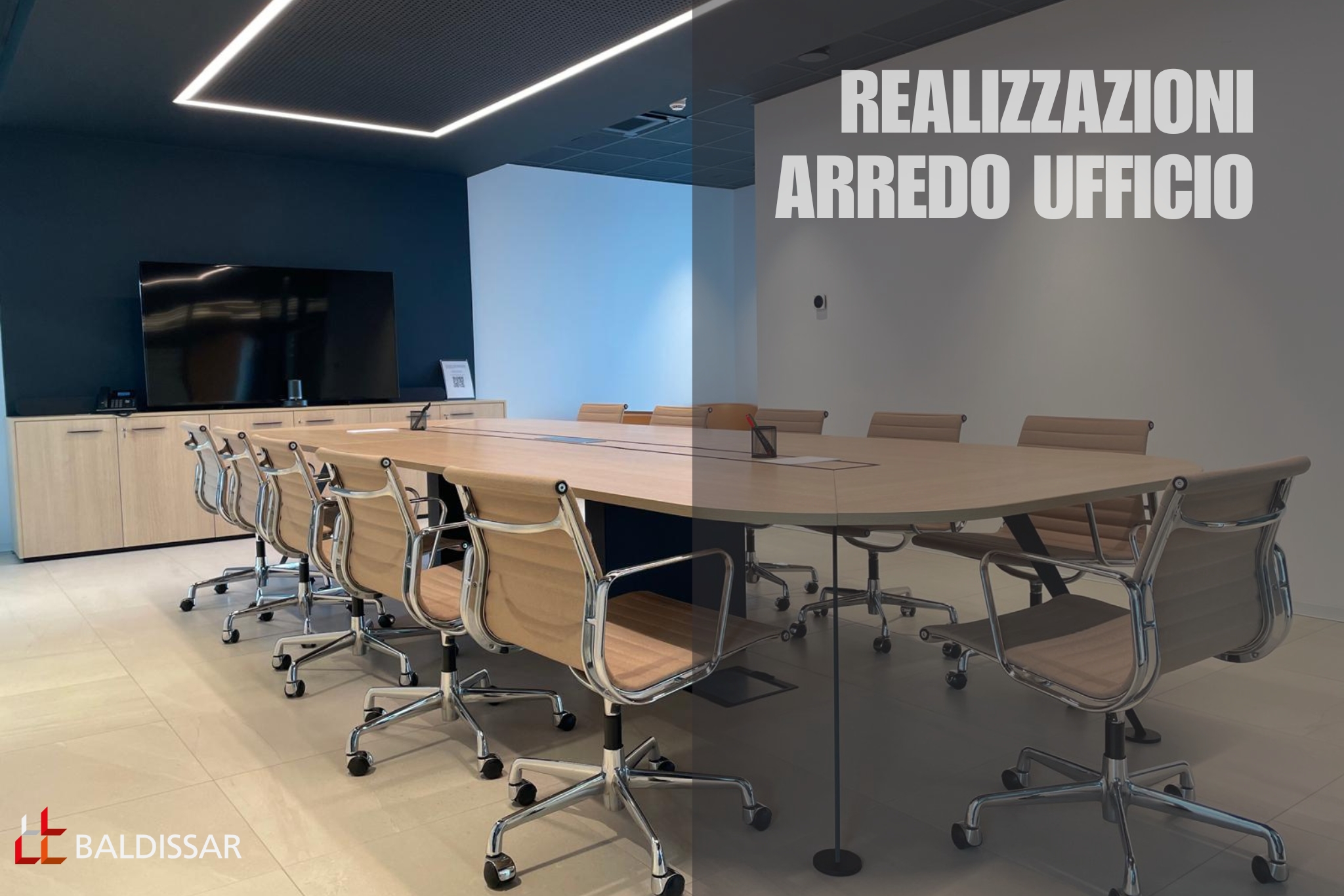 Arredo Ufficio Pordenone: Progetto Baldissar & Arch. Cuzzuol